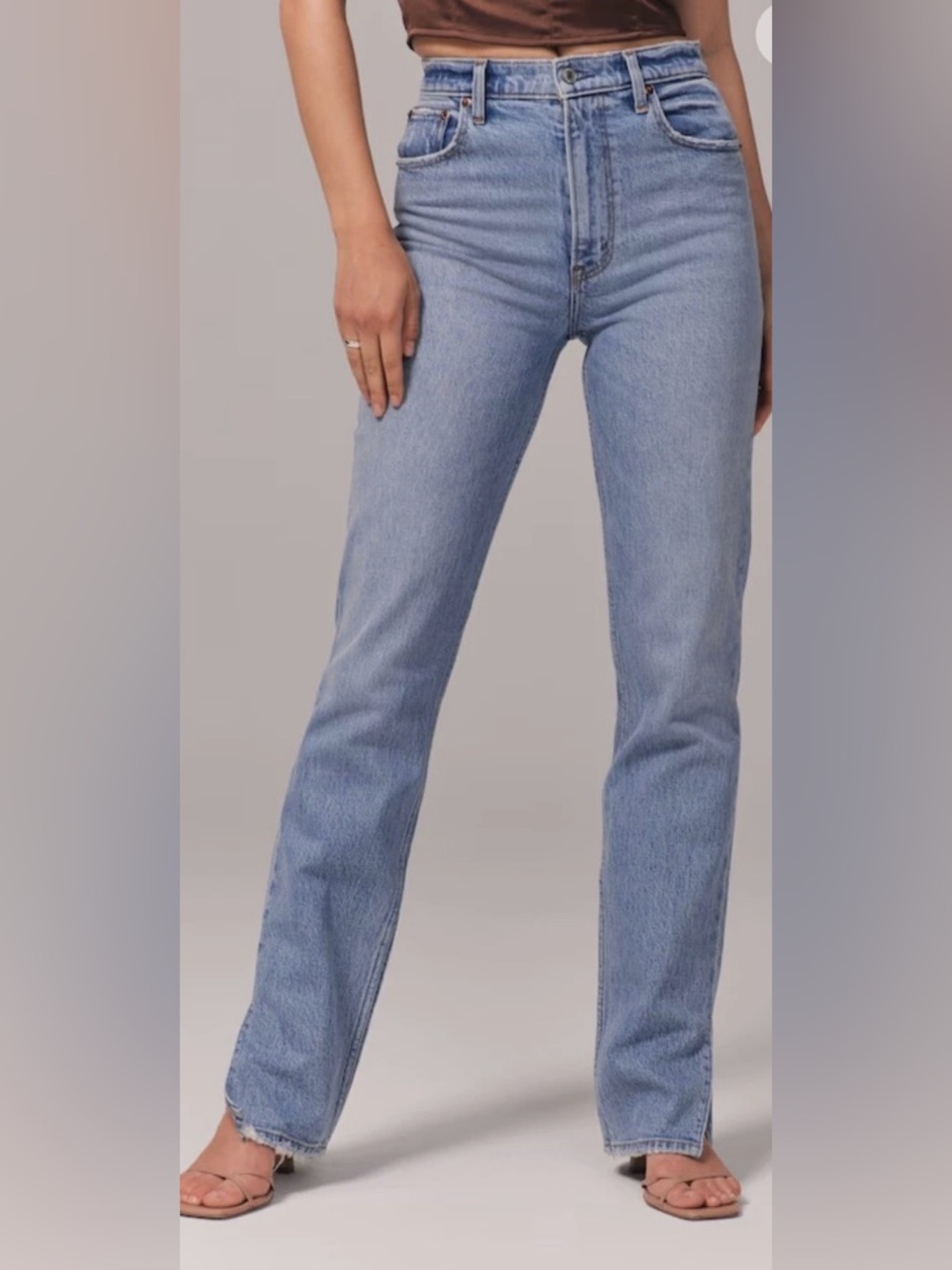 Abercrombie & Fitch Ultra High Rise 90s Straight Jeans